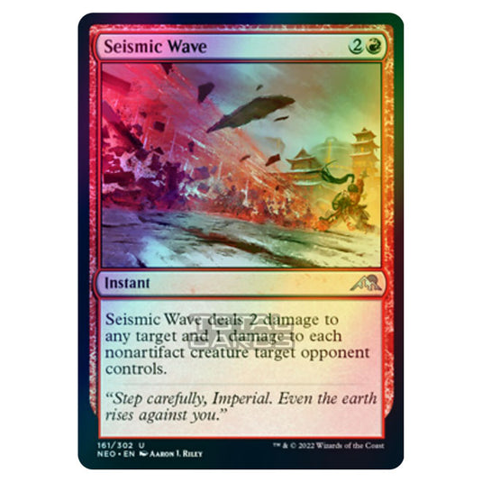 Magic The Gathering - Kamigawa - Neon Dynasty - Seismic Wave - 161/302 (Foil)