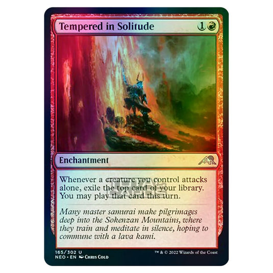 Magic The Gathering - Kamigawa - Neon Dynasty - Tempered in Solitude - 165/302 (Foil)