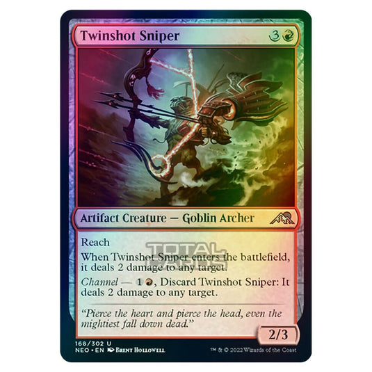 Magic The Gathering - Kamigawa - Neon Dynasty - Twinshot Sniper - 168/302 (Foil)