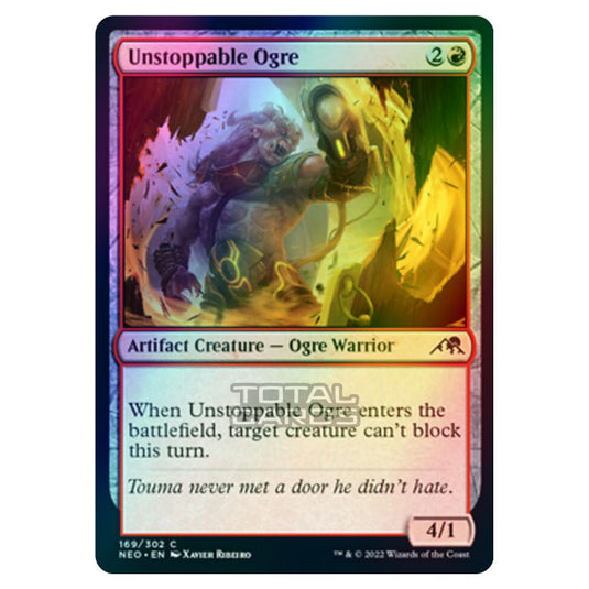 Magic The Gathering - Kamigawa - Neon Dynasty - Unstoppable Ogre - 169/302 (Foil)