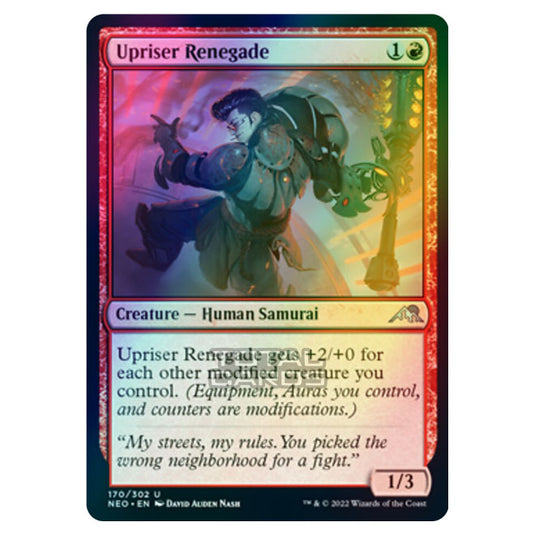 Magic The Gathering - Kamigawa - Neon Dynasty - Upriser Renegade - 170/302 (Foil)