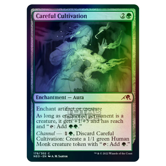 Magic The Gathering - Kamigawa - Neon Dynasty - Careful Cultivation - 178/302 (Foil)