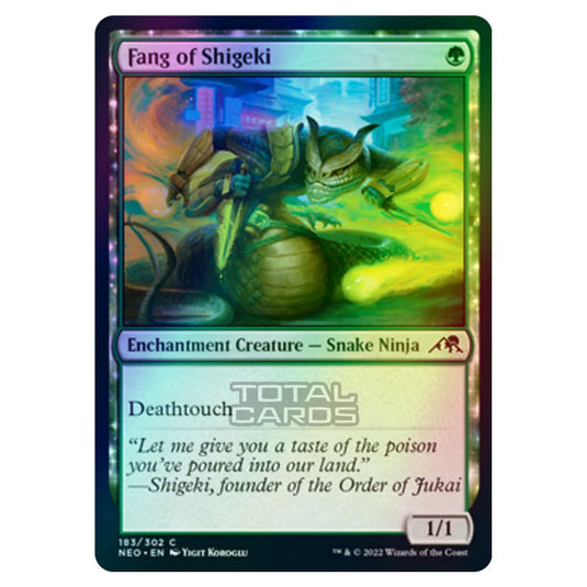 Magic The Gathering - Kamigawa - Neon Dynasty - Fang of Shigeki - 183/302 (Foil)