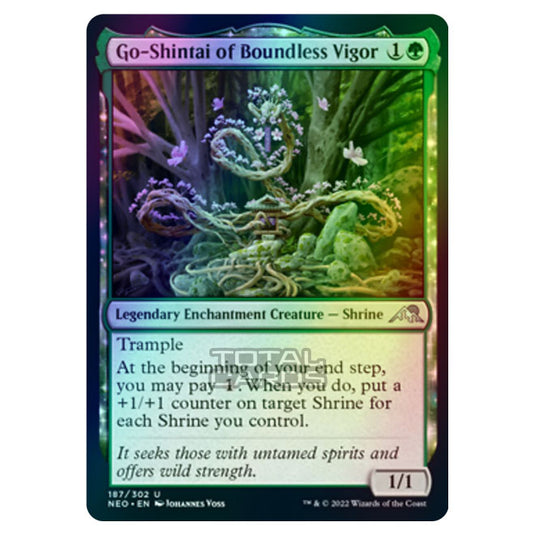 Magic The Gathering - Kamigawa - Neon Dynasty - Go-Shintai of Boundless Vigor - 187/302 (Foil)