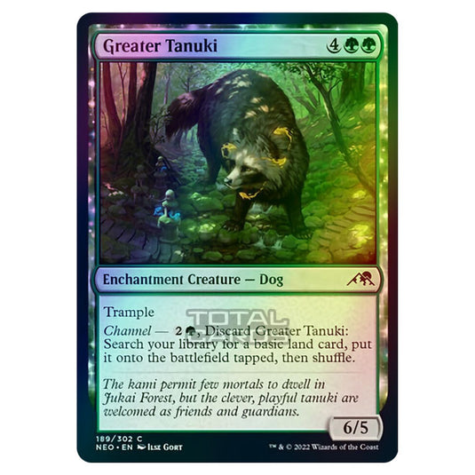 Magic The Gathering - Kamigawa - Neon Dynasty - Greater Tanuki - 189/302 (Foil)