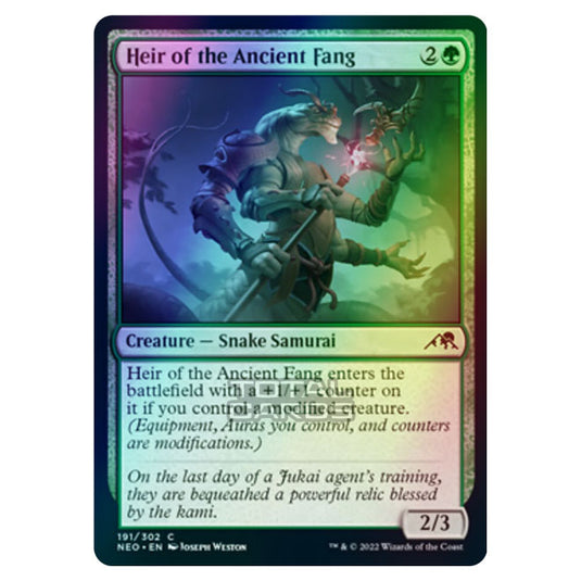 Magic The Gathering - Kamigawa - Neon Dynasty - Heir of the Ancient Fang - 191/302 (Foil)