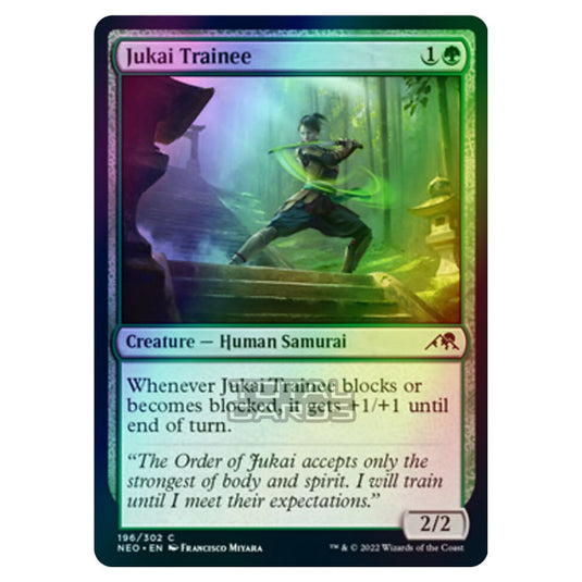 Magic The Gathering - Kamigawa - Neon Dynasty - Jukai Trainee - 196/302 (Foil)