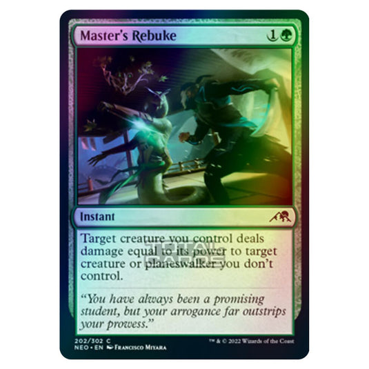 Magic The Gathering - Kamigawa - Neon Dynasty - Master's Rebuke - 202/302 (Foil)