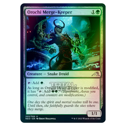 Magic The Gathering - Kamigawa - Neon Dynasty - Orochi Merge-Keeper - 203/302 (Foil)