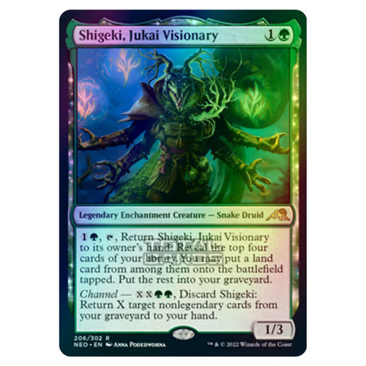 Magic The Gathering - Kamigawa - Neon Dynasty - Shigeki, Jukai Visionary - 206/302 (Foil)