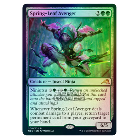 Magic The Gathering - Kamigawa - Neon Dynasty - Spring-Leaf Avenger - 208/302 (Foil)