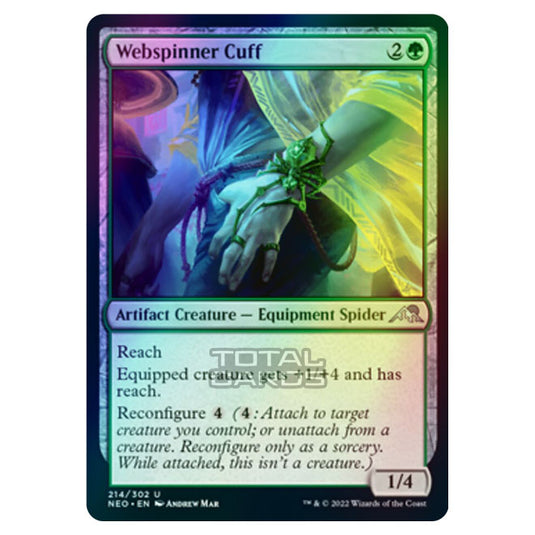 Magic The Gathering - Kamigawa - Neon Dynasty - Webspinner Cuff - 214/302 (Foil)