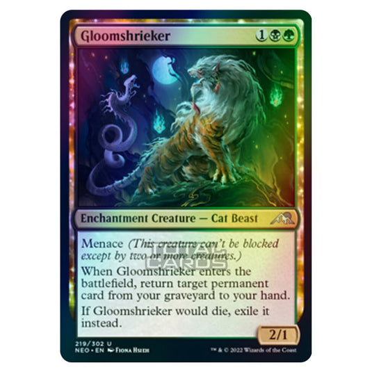 Magic The Gathering - Kamigawa - Neon Dynasty - Gloomshrieker - 219/302 (Foil)