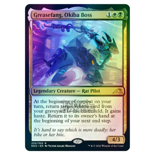 Magic The Gathering - Kamigawa - Neon Dynasty - Greasefang, Okiba Boss - 220/302 (Foil)