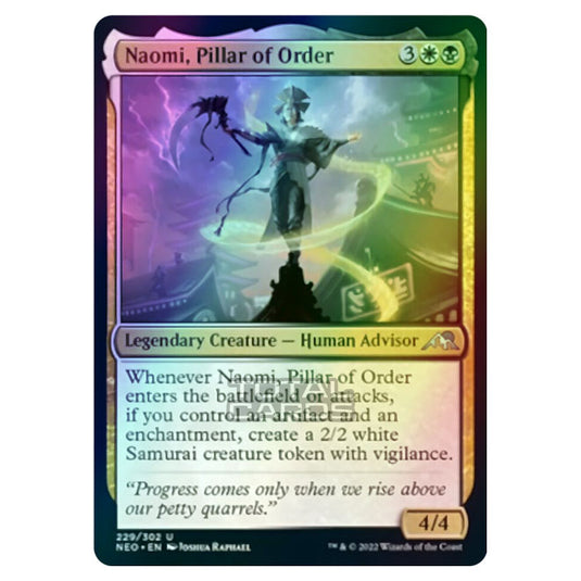 Magic The Gathering - Kamigawa - Neon Dynasty - Naomi, Pillar of Order - 229/302 (Foil)