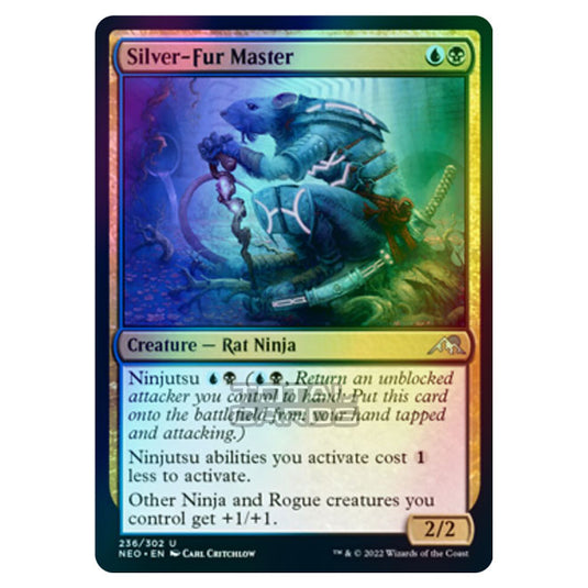 Magic The Gathering - Kamigawa - Neon Dynasty - Silver-Fur Master - 236/302 (Foil)