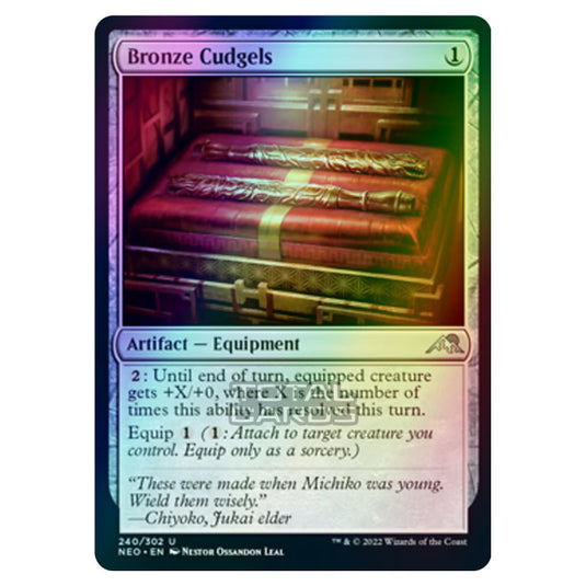 Magic The Gathering - Kamigawa - Neon Dynasty - Bronze Cudgels - 240/302 (Foil)