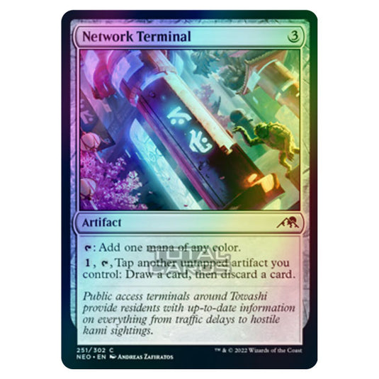 Magic The Gathering - Kamigawa - Neon Dynasty - Network Terminal - 251/302 (Foil)