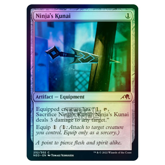 Magic The Gathering - Kamigawa - Neon Dynasty - Ninja's Kunai - 252/302 (Foil)