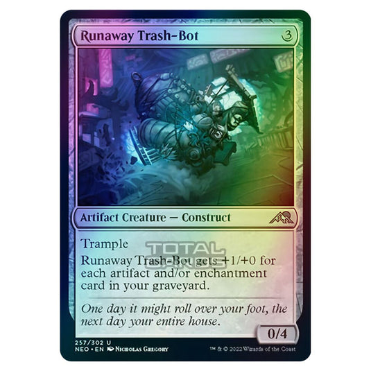 Magic The Gathering - Kamigawa - Neon Dynasty - Runaway Trash-Bot - 257/302 (Foil)