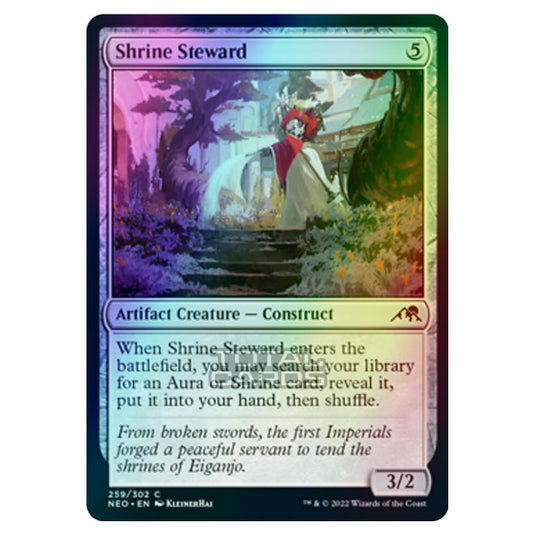 Magic The Gathering - Kamigawa - Neon Dynasty - Shrine Steward - 259/302 (Foil)