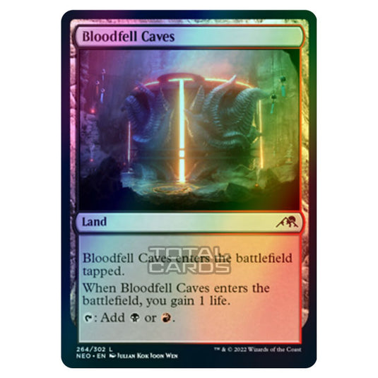 Magic The Gathering - Kamigawa - Neon Dynasty - Bloodfell Caves - 264/302 (Foil)