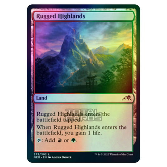 Magic The Gathering - Kamigawa - Neon Dynasty - Rugged Highlands - 273/302 (Foil)