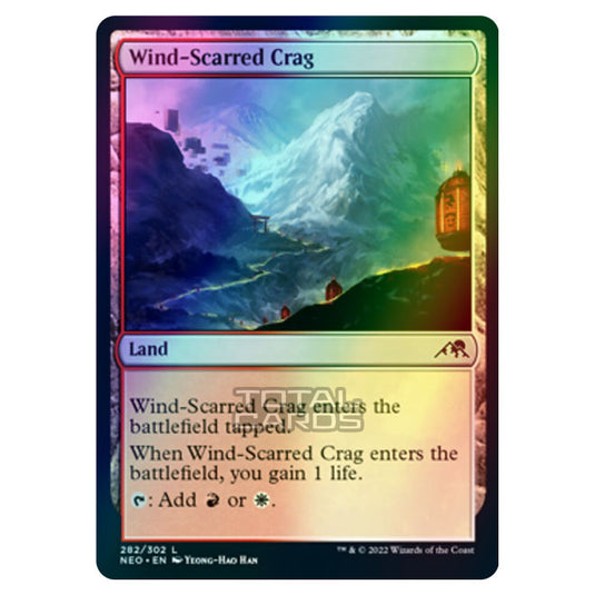 Magic The Gathering - Kamigawa - Neon Dynasty - Wind-Scarred Crag - 282/302 (Foil)