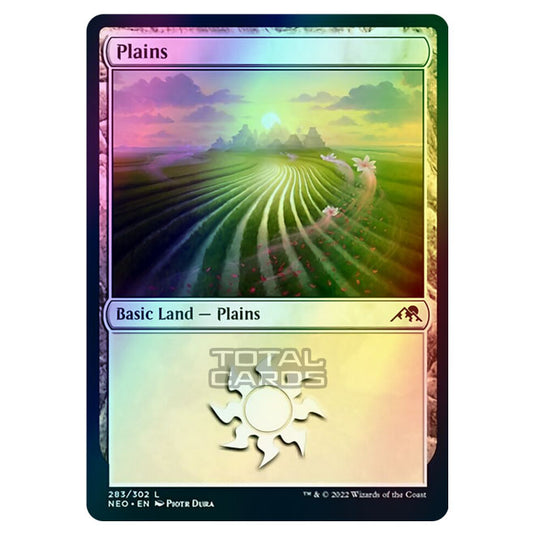 Magic The Gathering - Kamigawa - Neon Dynasty - Plains - 283/302 (Foil)