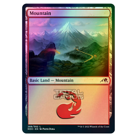 Magic The Gathering - Kamigawa - Neon Dynasty - Mountain - 289/302 (Foil)