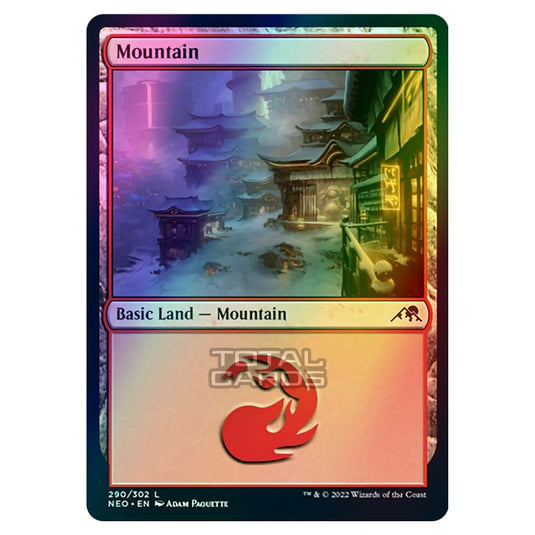 Magic The Gathering - Kamigawa - Neon Dynasty - Mountain - 290/302 (Foil)