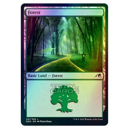 Magic The Gathering - Kamigawa - Neon Dynasty - Forest - 291/302 (Foil)