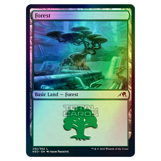 Magic The Gathering - Kamigawa - Neon Dynasty - Forest - 292/302 (Foil)