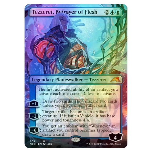 Magic The Gathering - Kamigawa - Neon Dynasty - Tezzeret, Betrayer of Flesh - 304/302 (Foil)