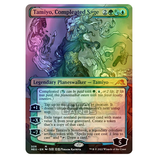 Magic The Gathering - Kamigawa - Neon Dynasty - Tamiyo, Compleated Sage - 306/302 (Foil)