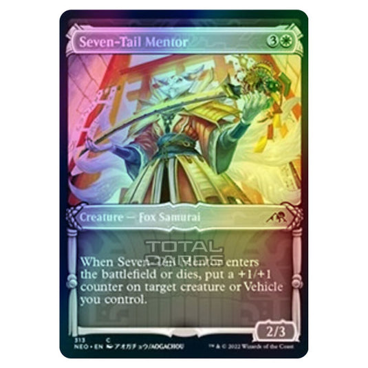 Magic The Gathering - Kamigawa - Neon Dynasty - Seven-Tail Mentor - 313/302 (Foil)