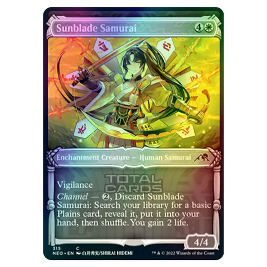 Magic The Gathering - Kamigawa - Neon Dynasty - Sunblade Samurai - 315/302 (Foil)