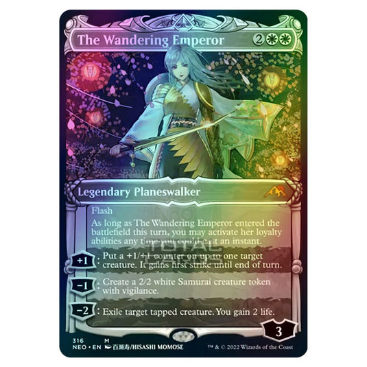 Magic The Gathering - Kamigawa - Neon Dynasty - The Wandering Emperor - 316/302 (Foil)