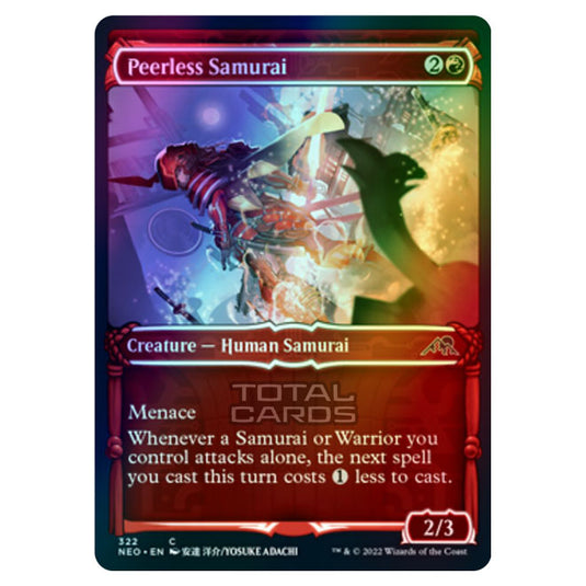 Magic The Gathering - Kamigawa - Neon Dynasty - Peerless Samurai - 322/302 (Foil)