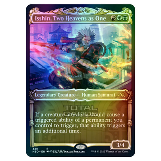 Magic The Gathering - Kamigawa - Neon Dynasty - Isshin, Two Heavens as One - 328/302 (Foil)