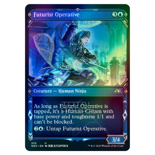 Magic The Gathering - Kamigawa - Neon Dynasty - Futurist Operative - 333/302 (Foil)