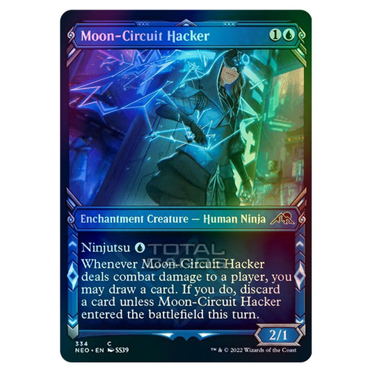 Magic The Gathering - Kamigawa - Neon Dynasty - Moon-Circuit Hacker - 334/302 (Foil)