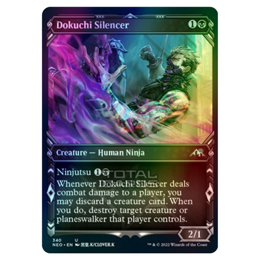 Magic The Gathering - Kamigawa - Neon Dynasty - Dokuchi Silencer - 340/302 (Foil)