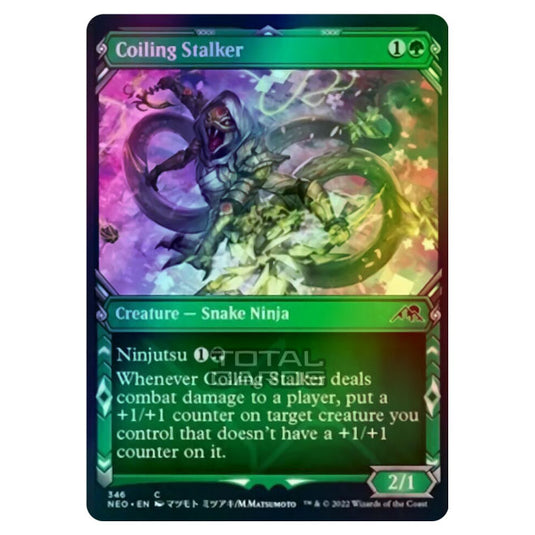 Magic The Gathering - Kamigawa - Neon Dynasty - Coiling Stalker - 346/302 (Foil)