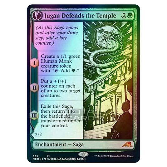 Magic The Gathering - Kamigawa - Neon Dynasty - Jugan Defends the Temple // Remnant of the Rising Star - 359/302 (Foil)