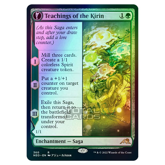 Magic The Gathering - Kamigawa - Neon Dynasty - Teachings of the Kirin // Kirin-Touched Orochi - 360/302 (Foil)