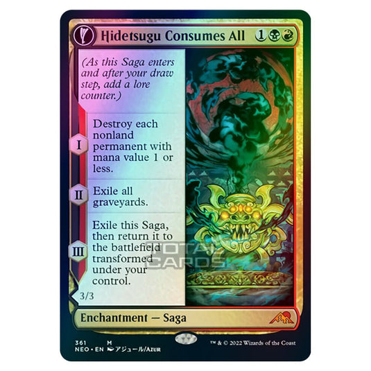 Magic The Gathering - Kamigawa - Neon Dynasty - Hidetsugu Consumes All // Vessel of the All-Consuming - 361/302 (Foil)