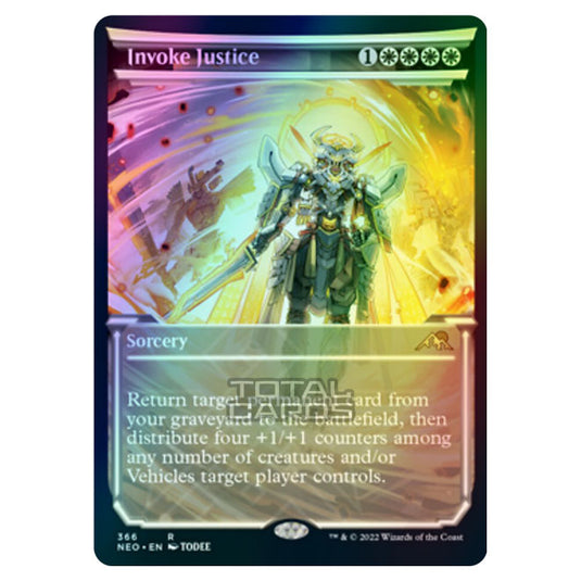 Magic The Gathering - Kamigawa - Neon Dynasty - Invoke Justice - 366/302 (Foil)