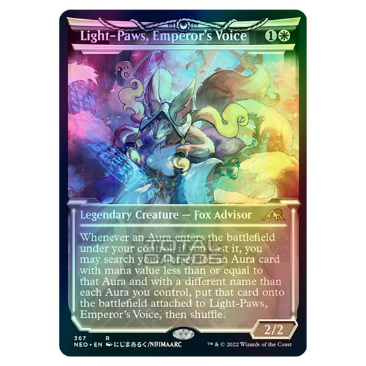 Magic The Gathering - Kamigawa - Neon Dynasty - Light-Paws, Emperor's Voice - 367/302 (Foil)