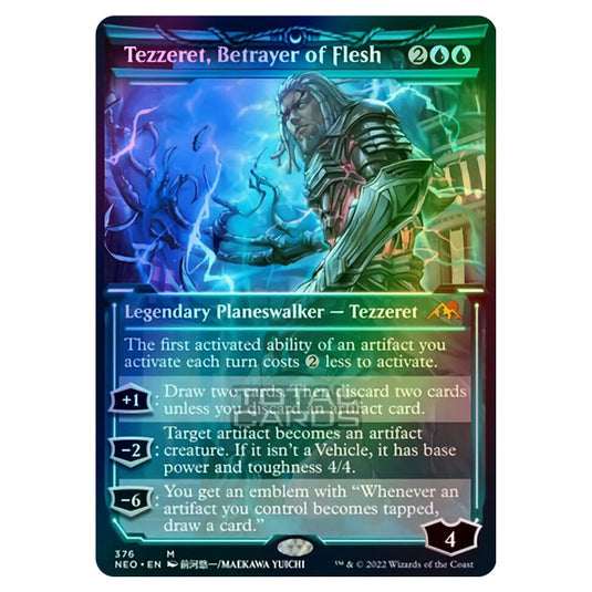 Magic The Gathering - Kamigawa - Neon Dynasty - Tezzeret, Betrayer of Flesh - 376/302 (Foil)